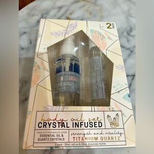 Essential oil Body oil crystal infused set